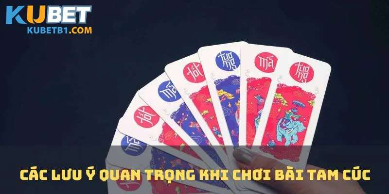 Các lưu ý quan trọng khi chơi Bài Tam Cúc